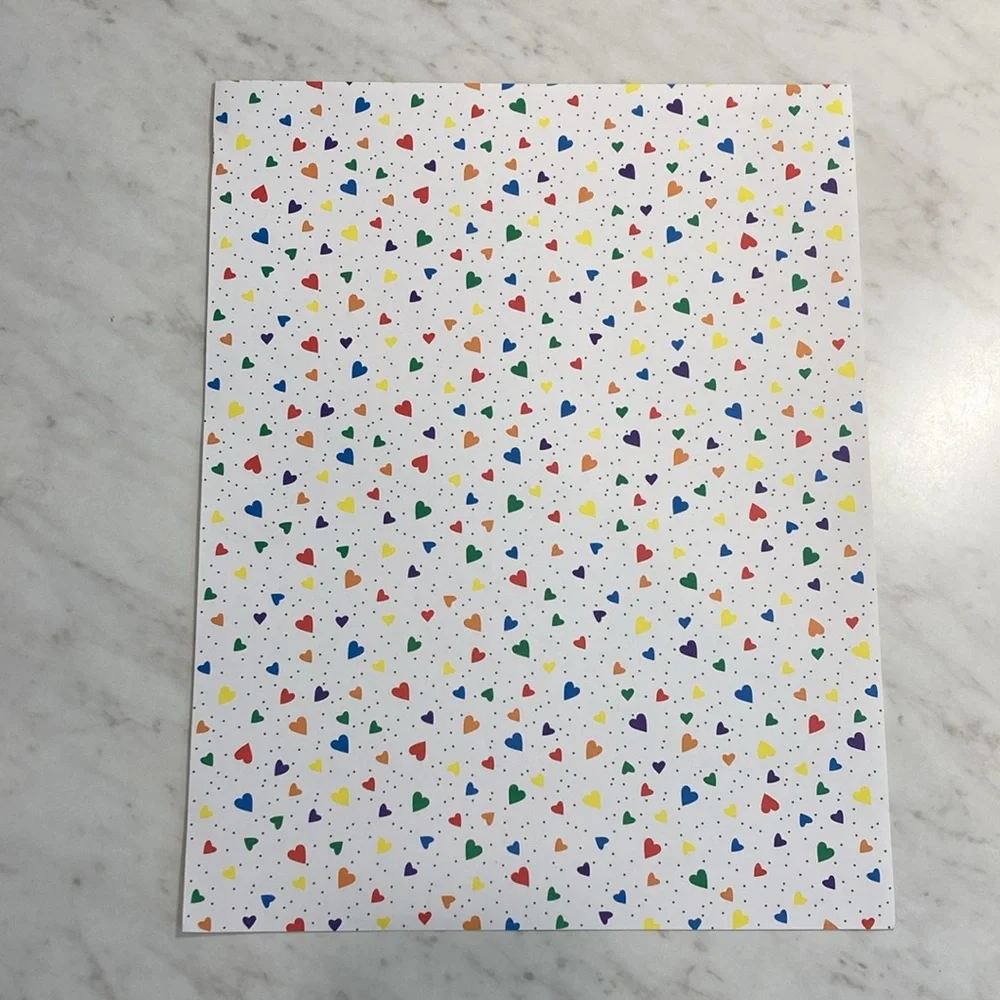 Rainbow Scrapbooking Paper 10 Sheets